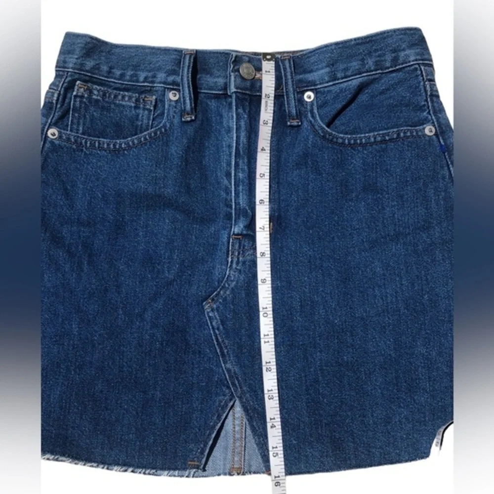 Madewell Denim A-Line Mini Skirt Blue Size 26
